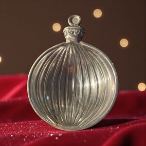 Mariposa Aluminum Christmas Ornament Candy Nut Bowl Mexico Vintage 6.5x4.5”